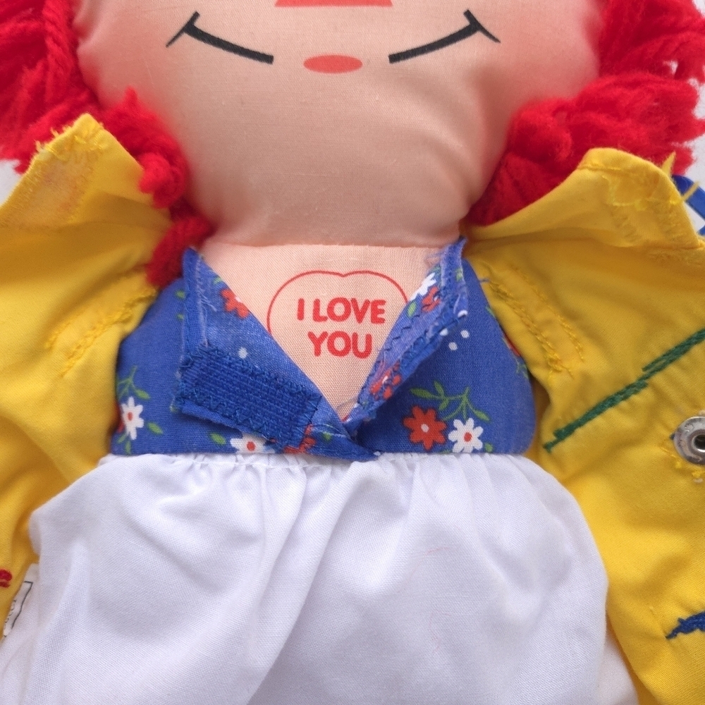 Vintage Playskool Raggedy Ann Dress Me Plush Doll 1991 - Picture 6 of 11